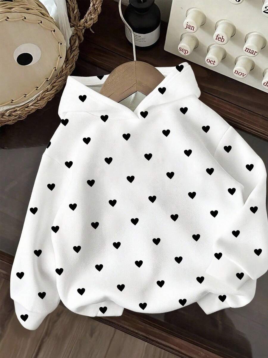 Comfortcana Casual Minimalist Printed Sweatshirt, Suitable For Fall/Winter - Multicolor - View 1