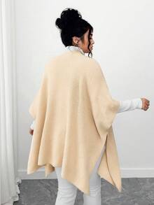 Elenzga Halloween Plus Size Cardigans Winter Fall Autumn - Apricot - View 2