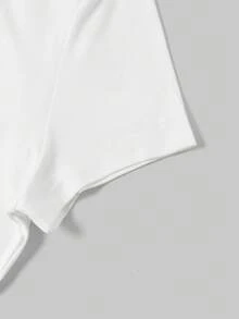 SHEIN EZwear Bộ 5 áo thun tay ngắn dáng ôm màu trơn cơ bản - Nhiều màu - Xem 15