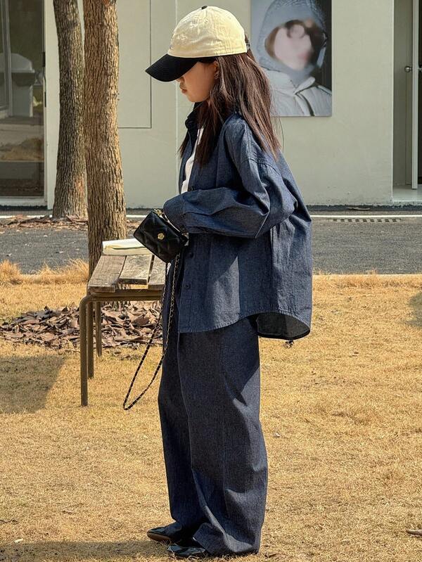 DAZY Tween Girls Daily Casual Denim Set