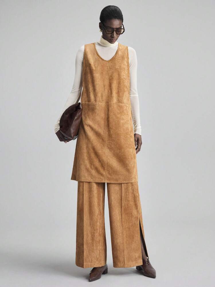 2025 New, Autumn/Winter Apparel, All-Season Wear, Winter, Back To School, Halloween & Christmas, Women's Teacher Attire, For Going Out, Night Out Wear, Wedding Guest, Elegant Wedding Guest Attire, Church, Business Casual Business Commute Suit Pants, Daily Wear, New Year & Christmas