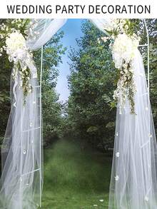 1/2/3/4pcs White Sheer Fabric Roll, 6 Inches * 74.64 Feet, Suitable For Ballet Costumes, Wedding Gifts, Party Decoration, Diy Crafts - White - View 6