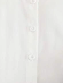 女婴荷叶边泡泡袖衬衫和连衣裙套装，秋季 - 黑色 - 查看 9