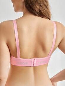 BloomMama Plus Size Seamless Nursing Bra, Casual & Minimalist Design, Suitable For Pregnancy And Postpartum