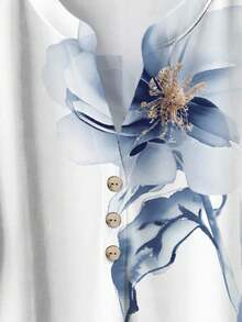 Rusticease Women's Casual Watercolor Floral Print Long Sleeve 2 Pieces Set, Suitable For Autumn/Winter Ladies Casual Sets Fall Outfits For Women Blouse And Pants Set