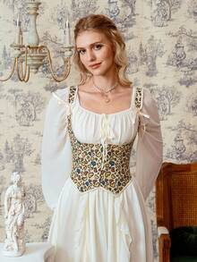 Myrelith 1 件女士心形提花塑身紧身胸衣