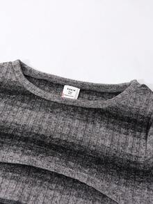 Sparklyn 3pcs/Set Teenage Girls Ombre Striped Flare Sleeve Cover Up, Solid Color Camisole, And Distressed Star Print Wide Leg Jeans Pants, Retro Chic Street Style