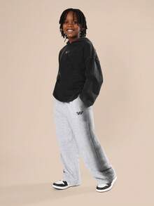 SUMWON Wide Leg Sweatpants Comfortable Streetwear Urban Style Casual Pants With Logo Print Youth Fashion Autumn Winter Bottoms Fall