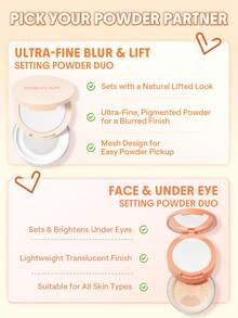 SHEGLAM Insta-Ready Ultra-Fine Sfocatura & Lifting Cipria Fissante Due In Uno-Translucent Marchio Bellezza Trucco Cosmetico Per Donne Ragazze Perfetto Per Autunno Inverno Ideale Per Y2K Elegante Moda Adatto Per Compleanno Natale Presente Festa Pronto Migliore Colore