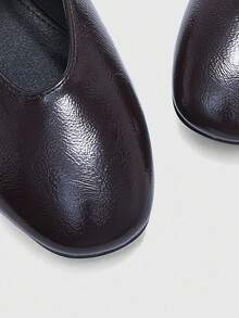 CUCCOO BIZCHIC Women's Fashion Commuter Versatile Casual Mary Jane Flat Shoes For Christmas Spring Shoes - Coffee Brown - View 6