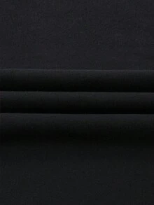 ROMWE MEN Street Life 男士时尚闪亮钻石宽松运动裤 - 黑色 - 查看 4