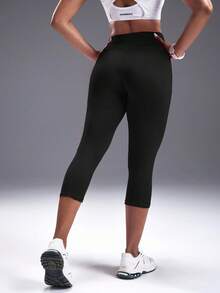 Powerista Women's Solid Color Sports Leggings With Pockets Yoga Pants