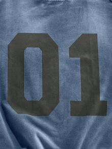 EASEVO Große Größen Herren Sommer Raglan Ärmel Säurewasch Pferde Muster Rundhals T-Shirt