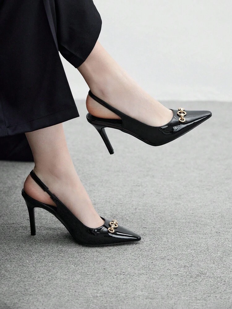 CUCCOO BIZCHIC Classic Pointed Toe Elegant High Heels, Versatile For Work And Casual Wear For Christmas