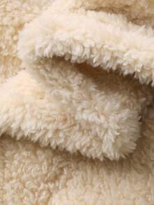 DAZY 2件套儿童男童圆领抓绒字母刺绣卫衣+裤子家居服套装，冬季 - 卡其色 - 查看 8