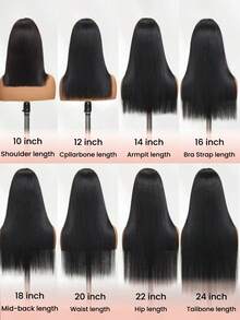 巴西雅基直发假发 13x4 蕾丝闭合真人发质假发，适合女士，自然色浅雅基直发，180% 密度透明蕾丝闭合假发，适合女士，预拔雷米头发 - SNatural - 查看 8