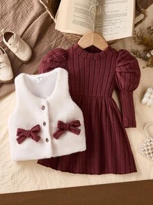 可爱简约小众韩版休闲日常百搭宝宝装春秋季 - 彩色 - 查看 1