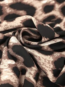 Brillora Vestido de tirantes de espalda con tira cruzada con estampado - Multicolor - Ver 3