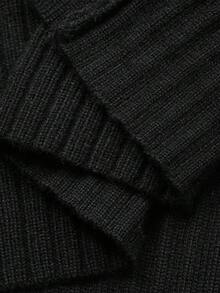 Livesso Women's Stand Collar Split Hem Fitted Knit Dress Fall/Winter