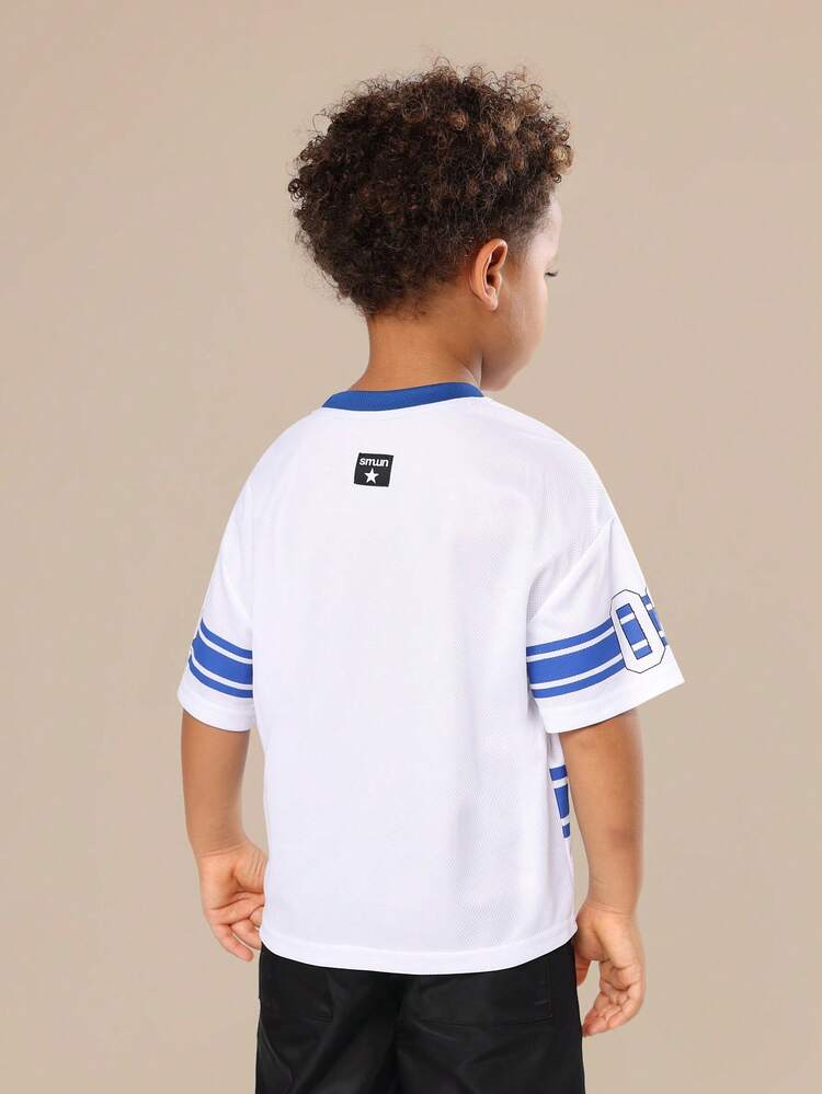 Chicago Baseball Style Jersey T-Shirt With Varsity Numbers