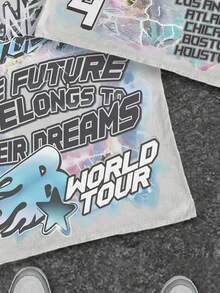 Estilo callejero, camiseta de cuello redondo de manga corta minimalista informal para niño preadolescente, adecuada para el verano