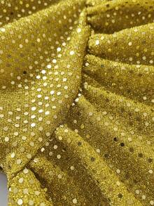 Maweii Plus Size Women's Elegant Party Sexy Sequin Deep V Short Dress