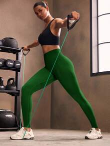 Powerista 收復運動打底褲 - 綠色 - 查看 6