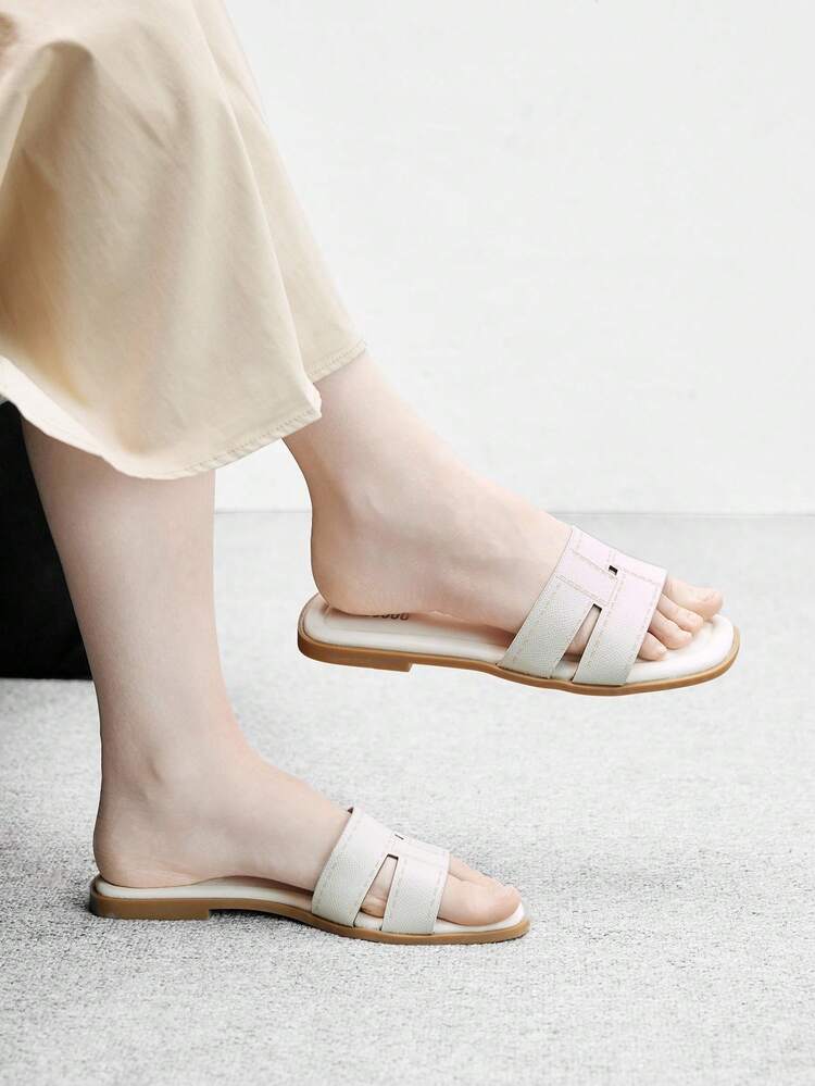 CUCCOO BIZCHIC Women's Fashionable Minimalist Elegant Flat Sandals