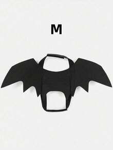 1PC Felt Pet Costume Halloween Black Bat Demon Wings Straps Vest For Medium Large Dogs Cats Funny Scary Party Festival Photo Props Pet Supplies - Black - View 9