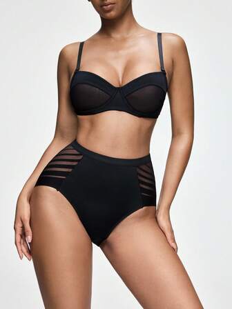 Shapelle Forme 3/4-kupa bygel-BH och trosset för kvinnor