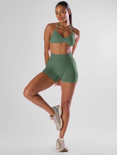 Musera Sport High Waist Mini Shorts Active Comfy Workout Gym Running Run Club, Padel, Tennis, Pickleball Gym Yoga Pilates Fitness Fall Daily Casual