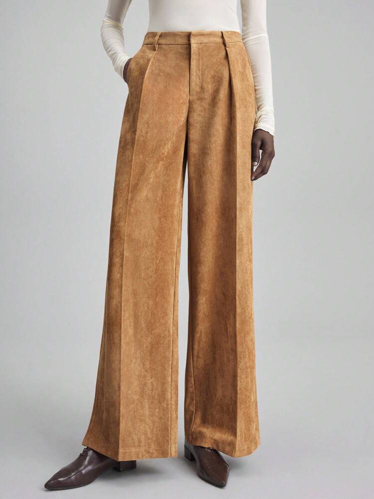 2025 New, Autumn/Winter Apparel, All-Season Wear, Winter, Back To School, Halloween & Christmas, Women's Teacher Attire, For Going Out, Night Out Wear, Wedding Guest, Elegant Wedding Guest Attire, Church, Business Casual Business Commute Suit Pants, Daily Wear, New Year & Christmas