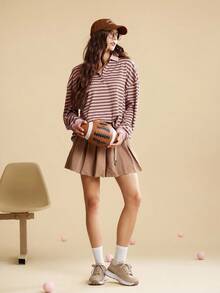 CUCCOO EASI Women's Thick Sole Solid Color Casual Sneakers