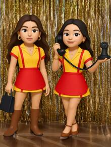 SHEIN Tall Váy hóa trang nữ, trang phục Halloween cổ điển phù hợp cho các bữa tiệc, cỡ lớn - Màu vàng - Xem 11
