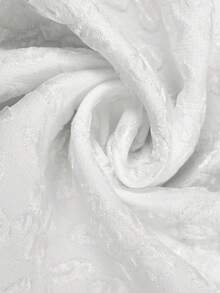 Easowa Cream-Colored Jacquard Fabric Vest Waistcoat Women Shirt - White - View 8