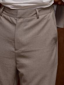 Musero 直筒修身裤装 隐形扣缝细节 秋冬 - 深灰色 - 查看 5