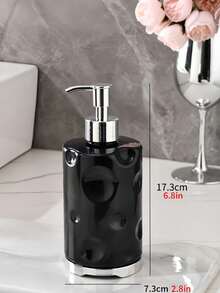 1 件可再填充浴室液体皂/洗发水/爽肤水分配器瓶，沐浴露和化妆品压力泵瓶家居浴室装饰秋季装饰 - 彩色 - 查看 25