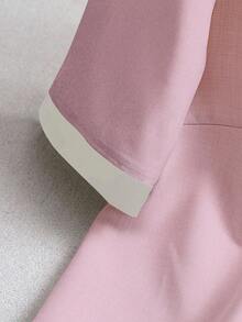 Franclia Women Two Pieces Outfits For Daily Wear - Pink - View 3