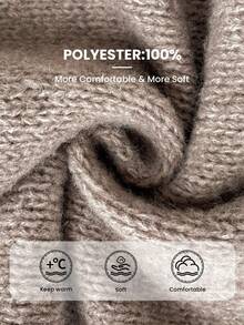 Firerie Große Größen Herbst/Winter Neue Mode Rundhals Sexy schräge Schulter Off-Shoulder Zopfstrick Pulloverkleid