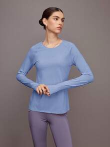 Activina 女士圆领插肩袖休闲运动 T 恤，夏季时尚