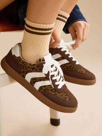 CUCCOO EASI Zapatillas deportivas casuales marrones para mujer