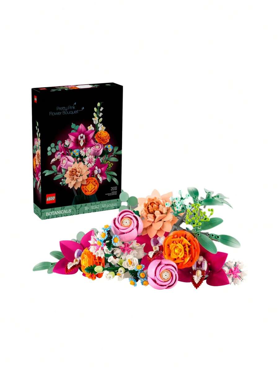 LEGO 10342 Botanicals 粉色花束玩具积木套装 - 房间和家居装饰，成人完美生日礼物 - 彩色 - 查看 1