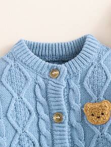 SHEIN Baby Casual Loose Long Sleeve Sweater Romper + Hat Fall Winter