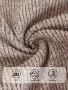 Elaquor Calças femininas casuais plus size com bolso e cordão, outono/inverno - Caqui - Ver 2