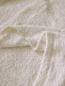 Louniche 女士简约长款针织睡袍，秋冬家居服 - 杏色 - 查看 7