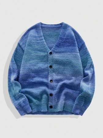 Street Life Men's Casual Commuter Ombre Cardigan, Autumn/Winter