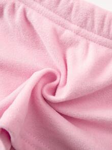 SHEIN 2pcs Baby Girls' Fashion Bow Print Leggings Set, Autumn/Winter Fall