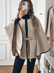 Louniche Women's Regular Casual Batwing Sleeve Jacket, Suitable For Autumn/Winter - Multicolor - View 7