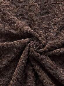 Soleia 女士休闲度假西部海滩婚礼宾客着装返校毕业早午餐，优雅波西米亚热带钩编纹理荷叶边领喇叭袖T恤，适合圣帕特里克节、春假、复活节、音乐节等场合，棕色上衣，秋季 - 咖啡棕 - 查看 6