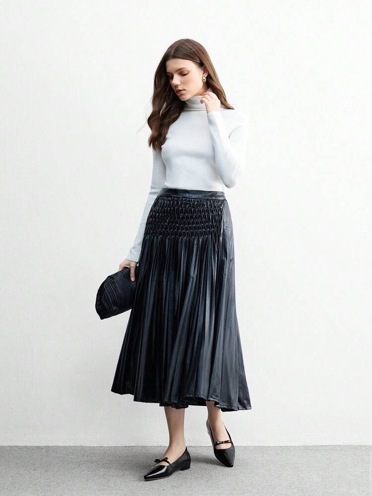 CUCCOO BIZCHIC French Style New Black Pointed Toe Low Heel Slip-On Comfortable Versatile Women's High Heel Pumps